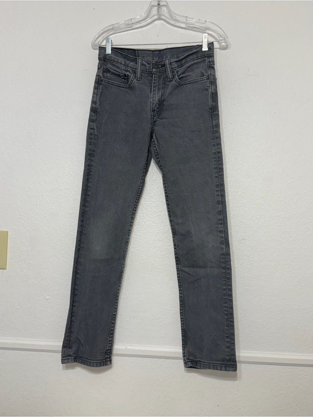 Levi’s 514 Straight Fit Jeans 28x32 Gray Charcoal Denim